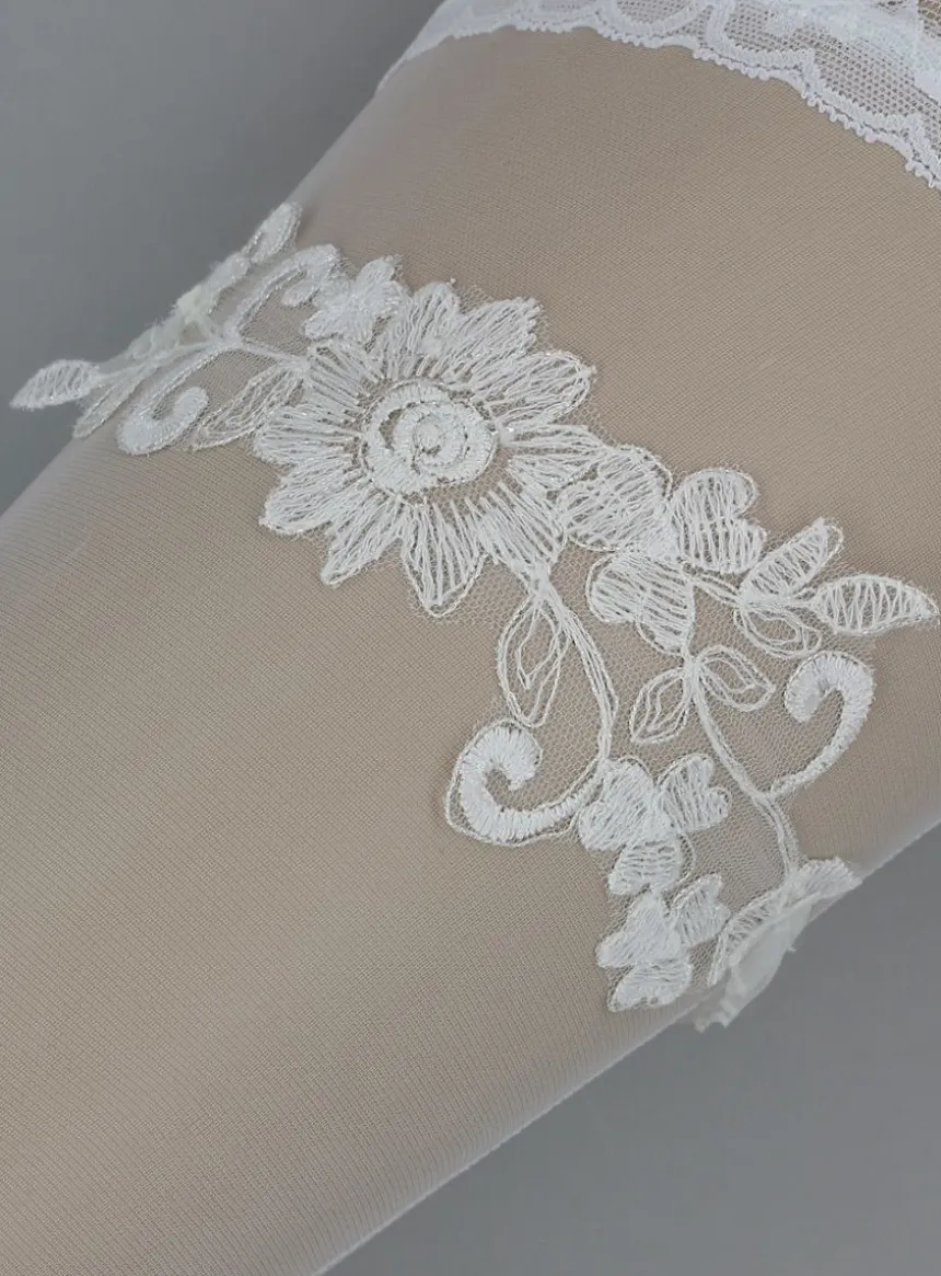 Jarretière de mariée dentelle
