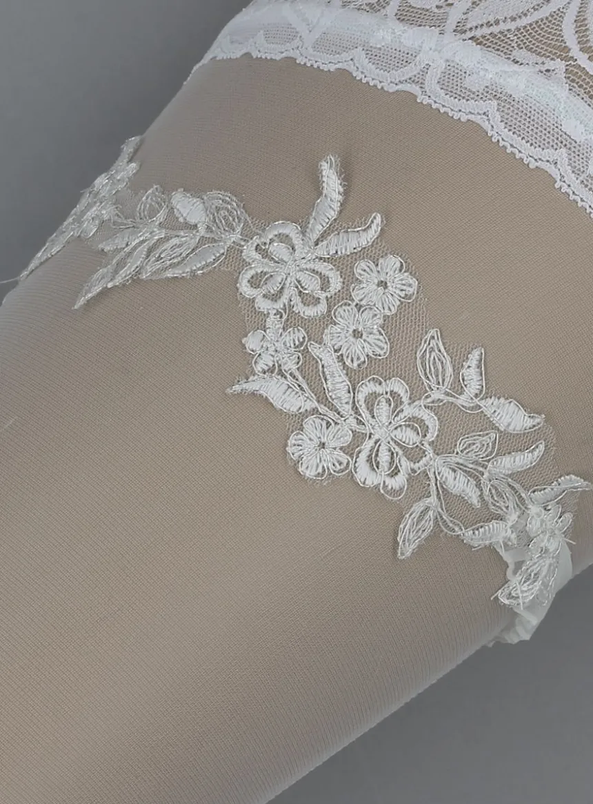 Jarretière mariage dentelle ivoire Ivoire - Ecru