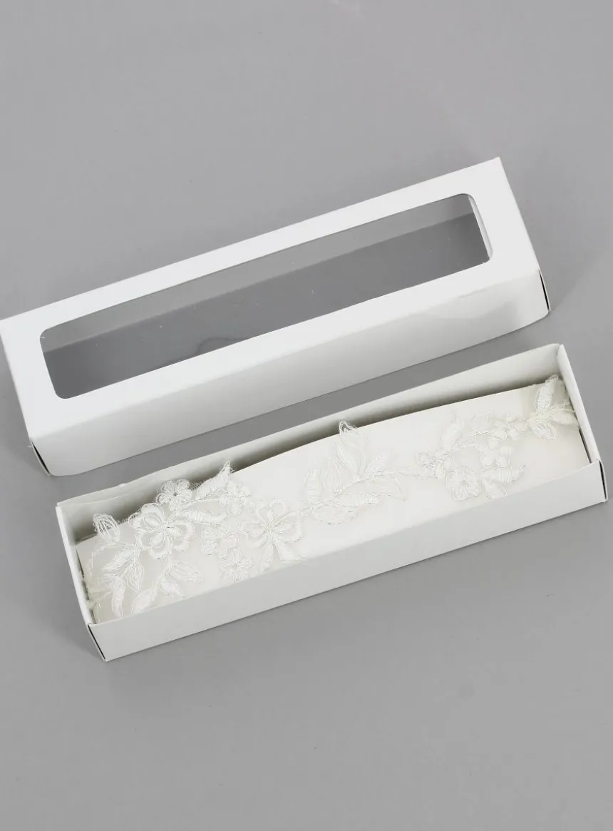 Jarretière mariage dentelle ivoire Ivoire - Ecru