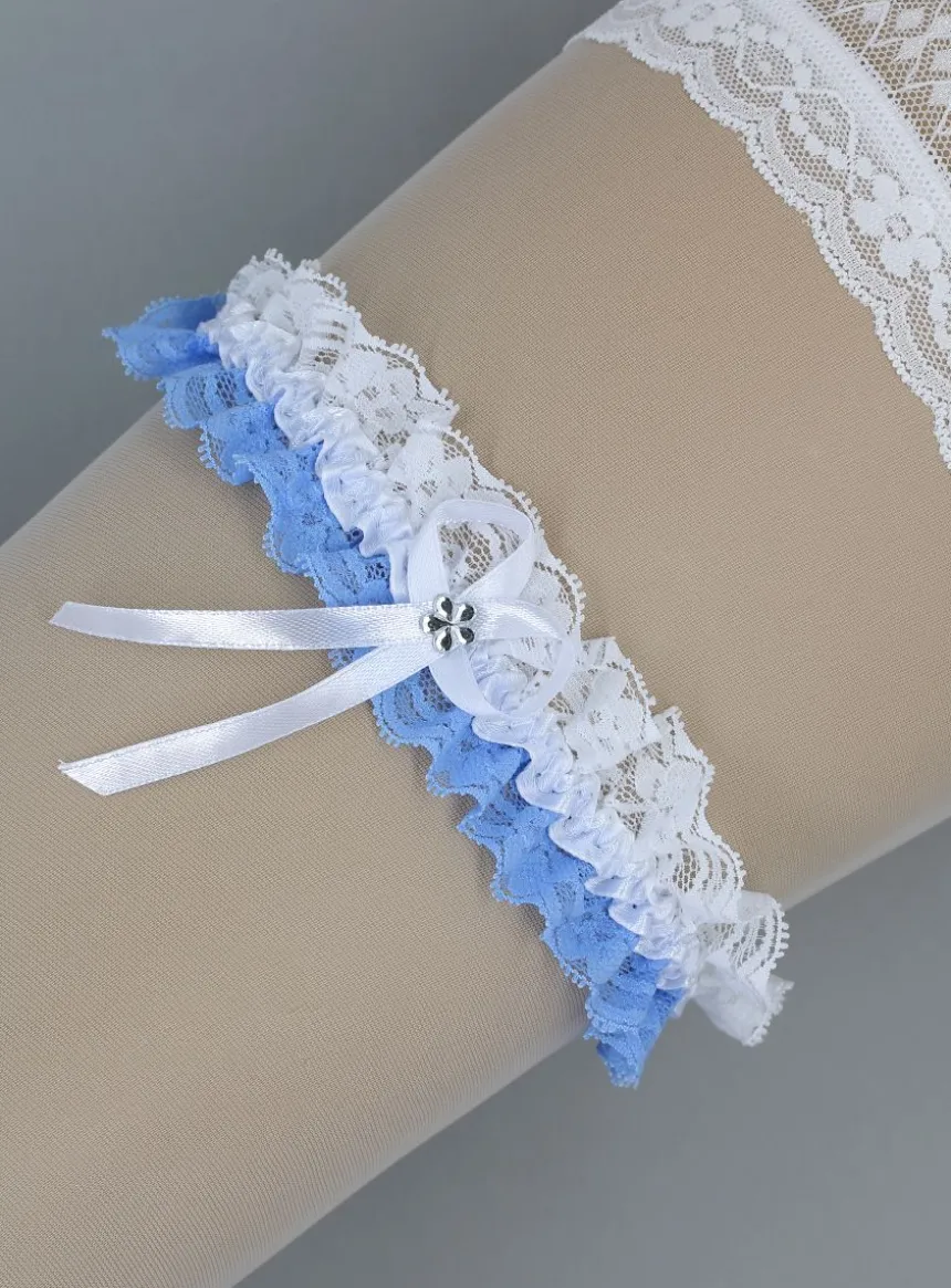 Jarretière mariage en dentelle rétro-chic