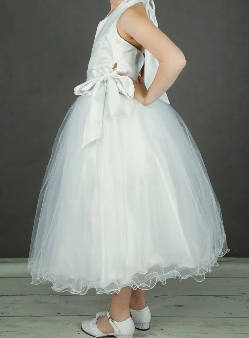 Jupe tutu long blanche ou ivoire pour fille