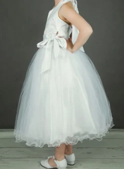 Jupe tutu long blanche ou ivoire pour fille