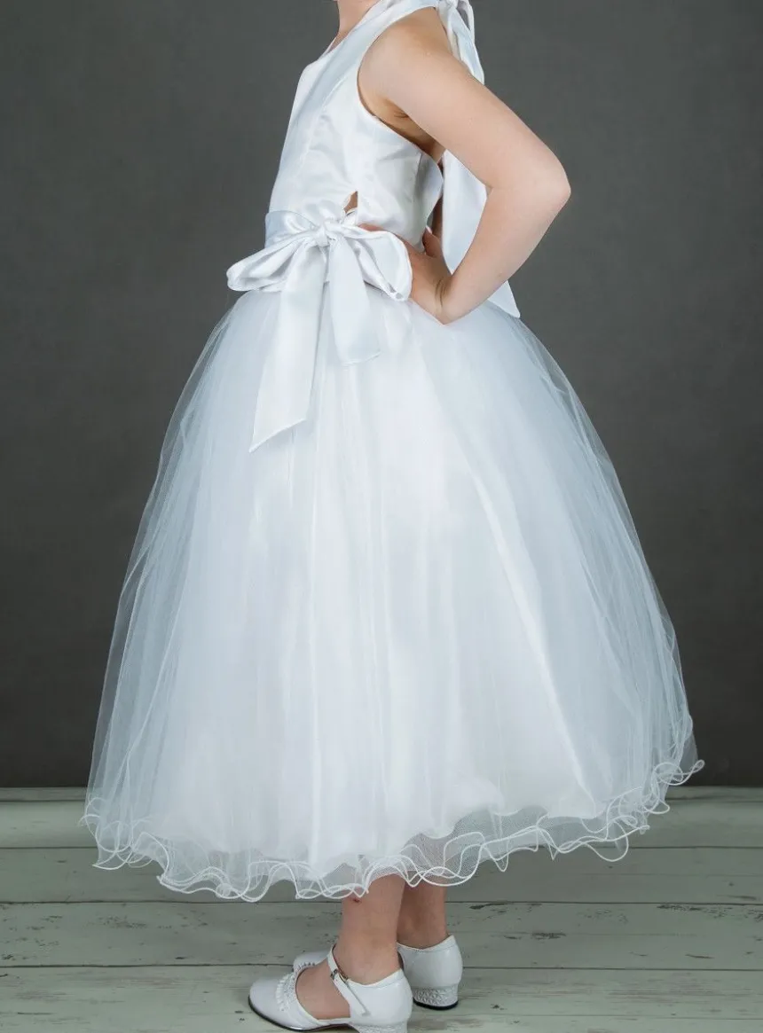 Jupe tutu long blanche ou ivoire pour fille