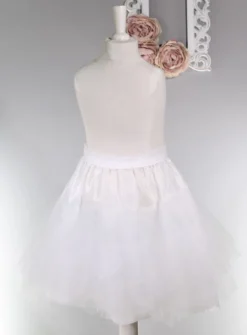 Jupon court fille avec volant tulle