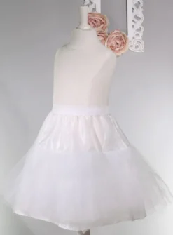 Jupon court fille avec volant tulle