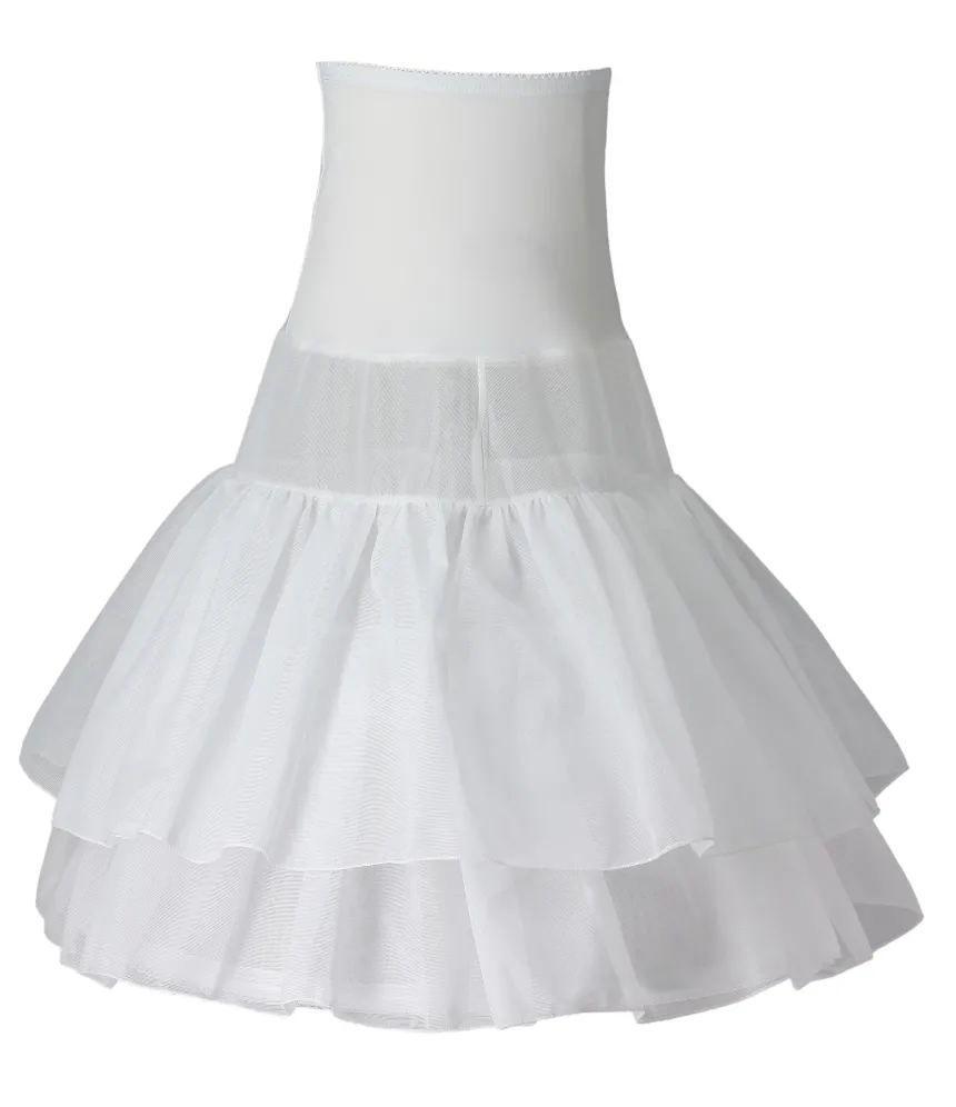 Jupon long fille 2 volants cerceau
