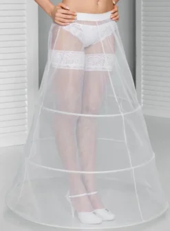 Jupon mariage 3 cerceaux circonférence 290cm Blanc