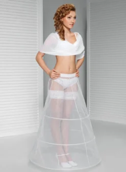 Jupon mariage 3 cerceaux circonférence 290cm Blanc