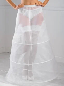Jupon mariage 3 cerceaux pas cher circonférence 250cm Blanc
