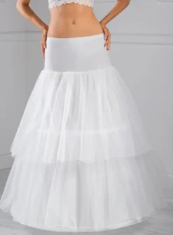Jupon mariage tulle 2 cerceaux circonférence 260cm