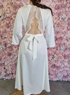 kimono long dentelle pour femme