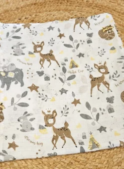Lange coton bebe - Biche Blanc