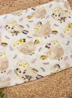 Lange coton hiboux Blanc