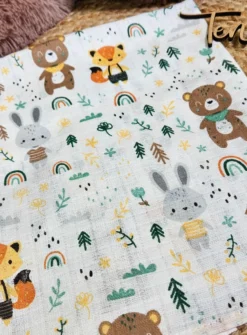 Lange coton petits animaux bébé