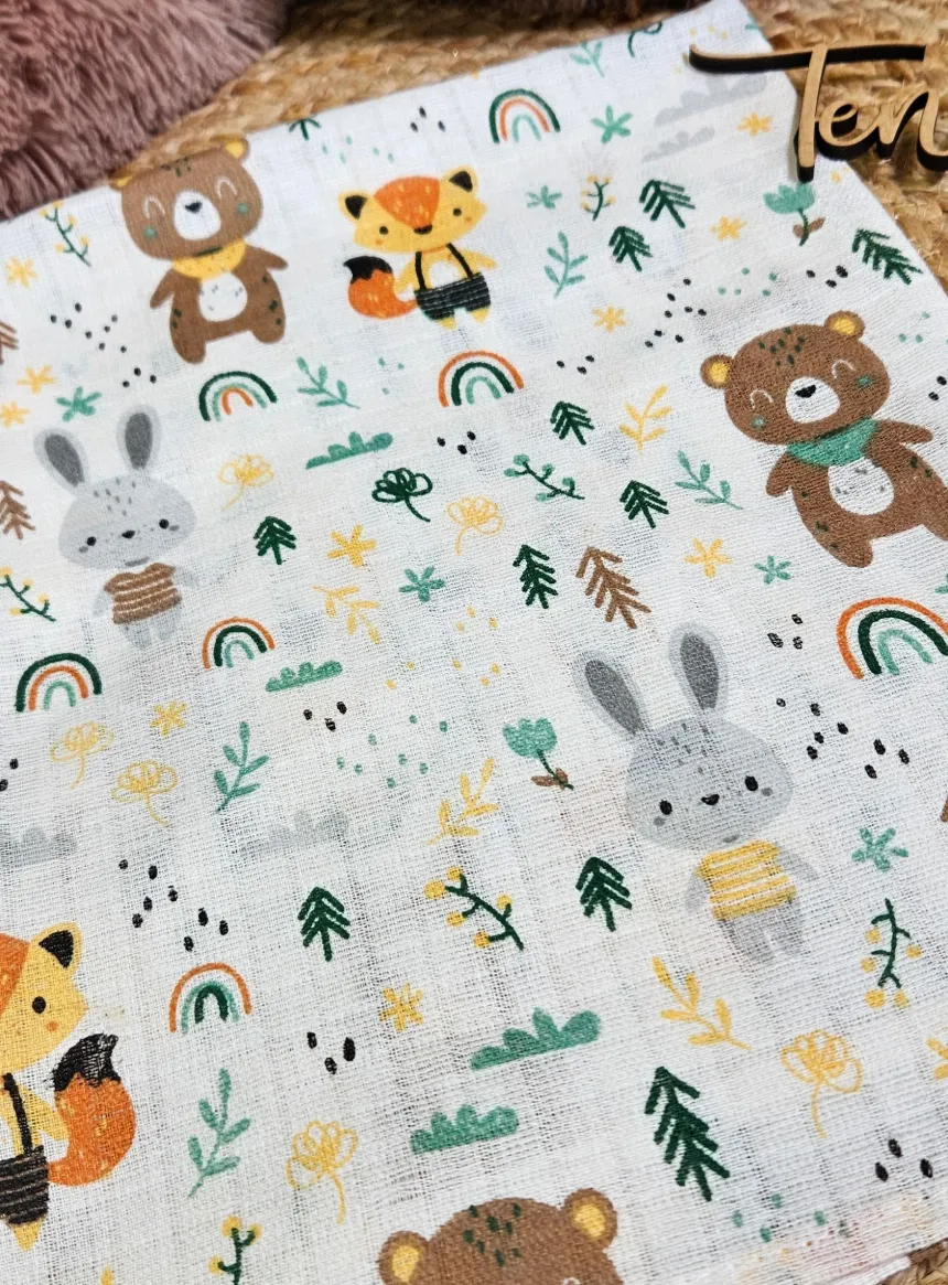 Lange coton petits animaux bébé