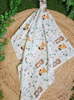 Lange coton petits animaux bébé