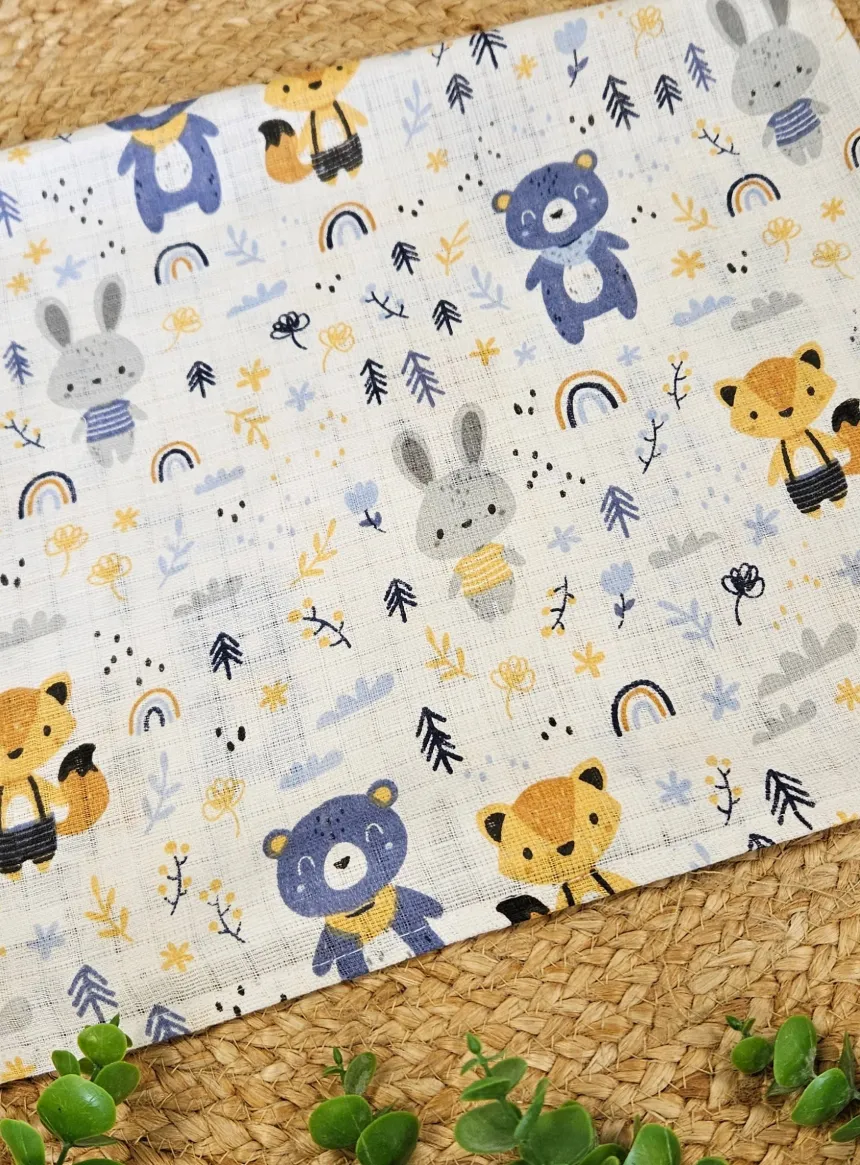 Lange coton petits animaux bébé