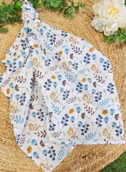 Lange flanelle de coton petites fleurs