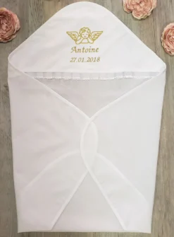 Linge lange blanc Ange et personnalisable