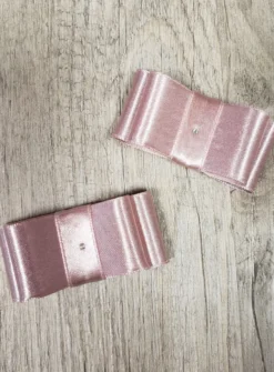 Lot de 2 noeuds satin droits et plats