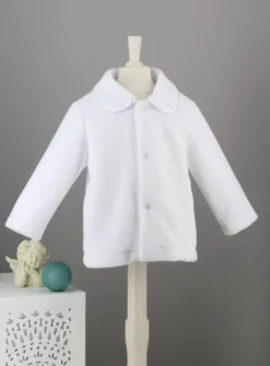 Manteau blanc bébé polaire Mixte