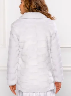 Manteau fausse fourrure cérémonie fille