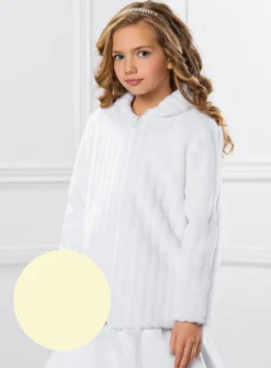 Manteau hiver fille en fausse fourrure