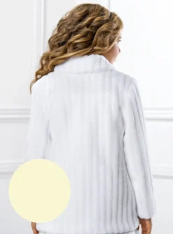Manteau hiver fille en fausse fourrure