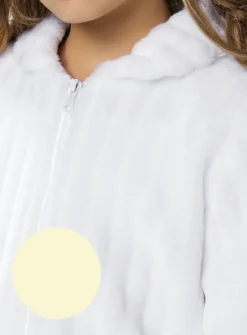 Manteau hiver fille en fausse fourrure