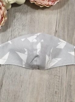 Masque enfant réversible gris Gris