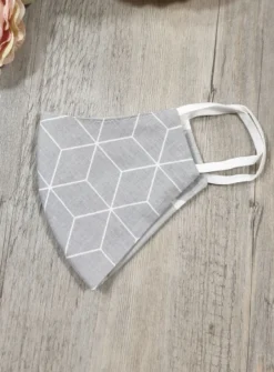 Masque enfant réversible gris Gris