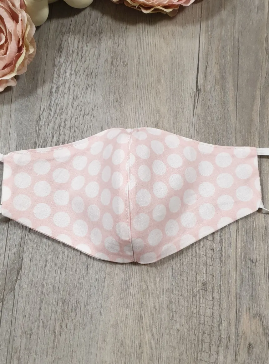 Masque enfant réversible rose Rose