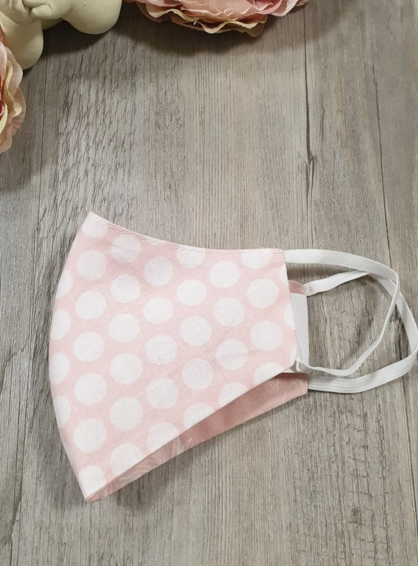 Masque enfant réversible rose Rose