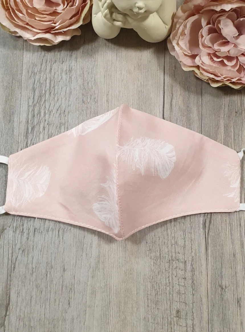 Masque enfant réversible rose Rose