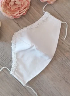 Masque galon blanc et argent Blanc