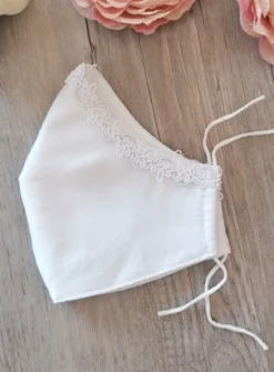 Masque galon blanc et argent Blanc
