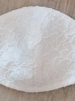 Masque tissu dentelle Blanc