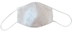 Masque tissu et sequins Blanc