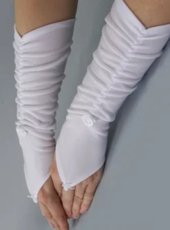 Mitaines enfant longues Blanc