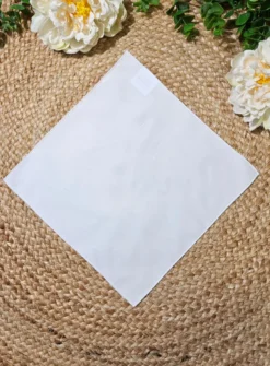 Mouchoir tissu blanc Blanc