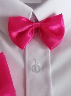 Noeud papillon enfant ou bébé organza Rose fushia