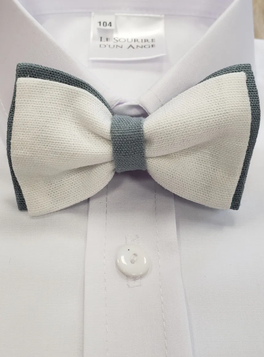 Noeud papillon lin garçon collection Noam