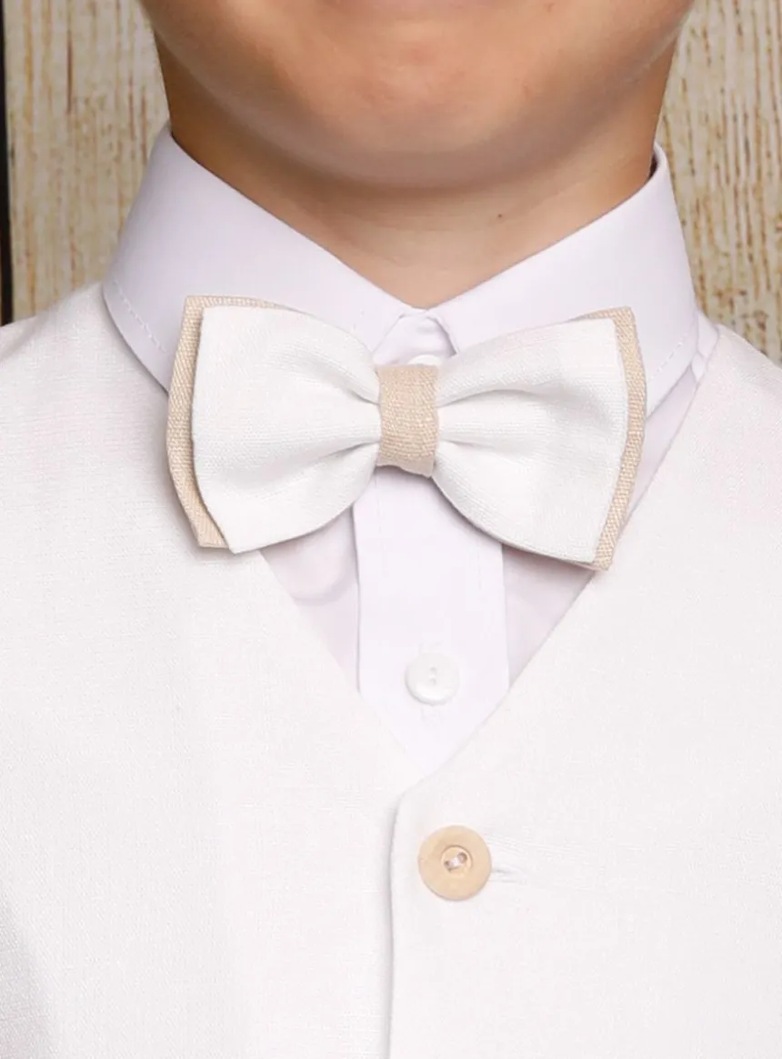 Noeud papillon lin garçon collection Noam
