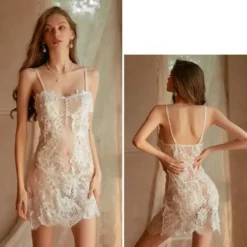 Nuisette en dentelle Femme + string
