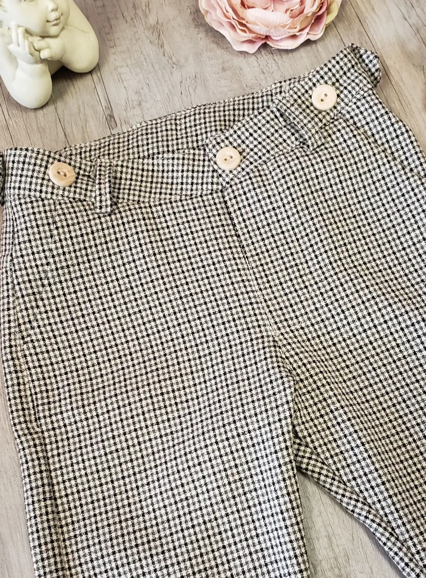 Pantalon bébé et petit garçon vintage Rafael II Marron