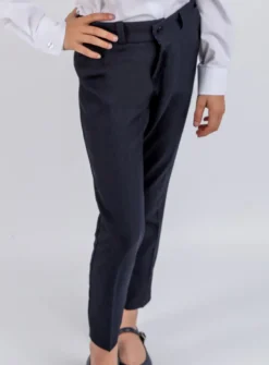 Pantalon fille bleu marine