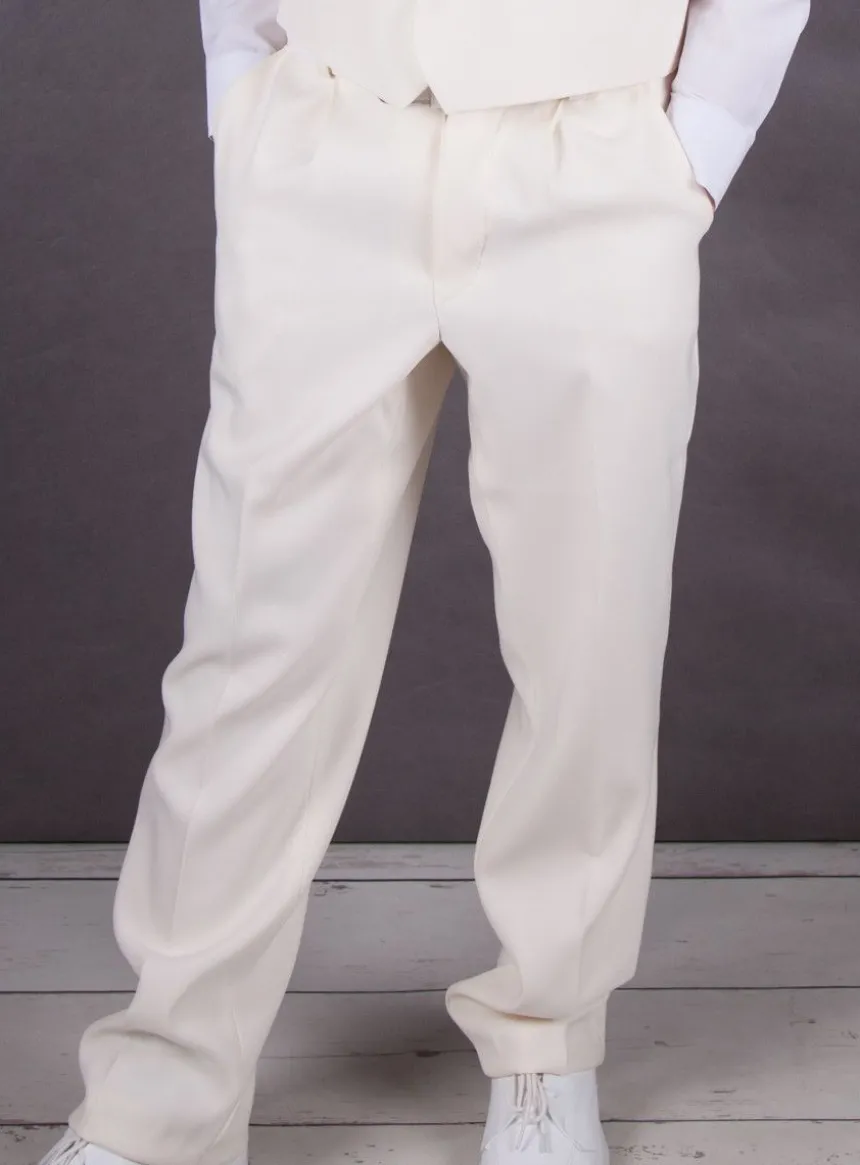 Pantalon garçon ivoire Ivoire - Ecru