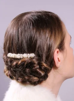 Peigne cheveux perles Ivoire - Ecru