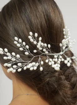 Peigne coiffure perles nacrées