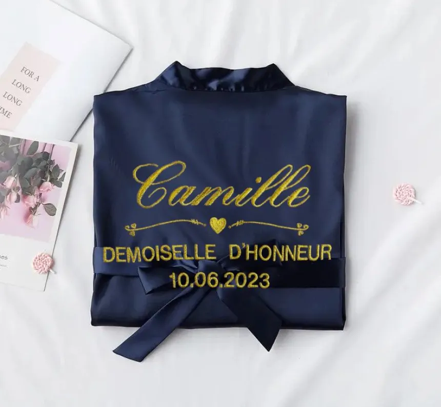 Peignoir de la mariée et de ses demoiselles d'honneur